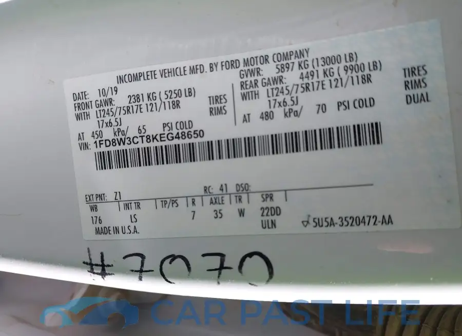 1FD8W3CT8KEG48650# 8