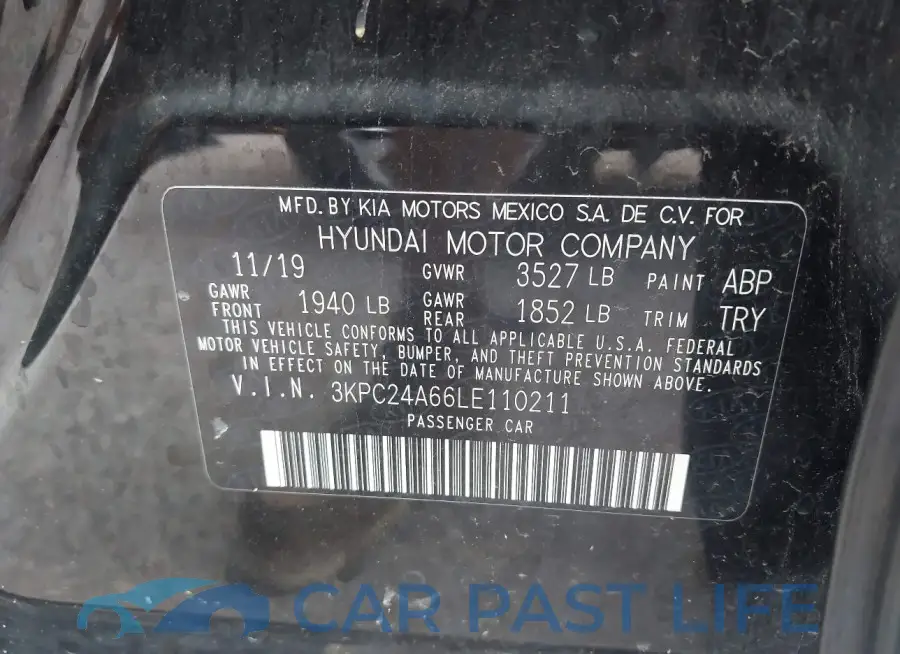 3KPC24A66LE110211# 9