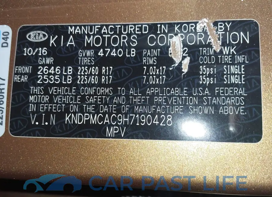 KNDPMCAC9H7190428# 9