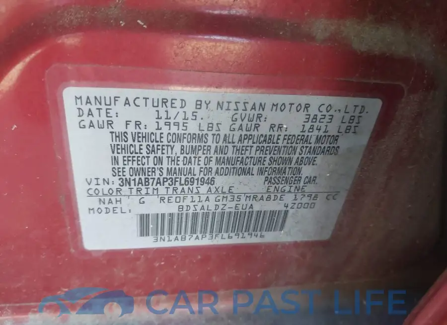 3N1AB7AP3FL691946# 9