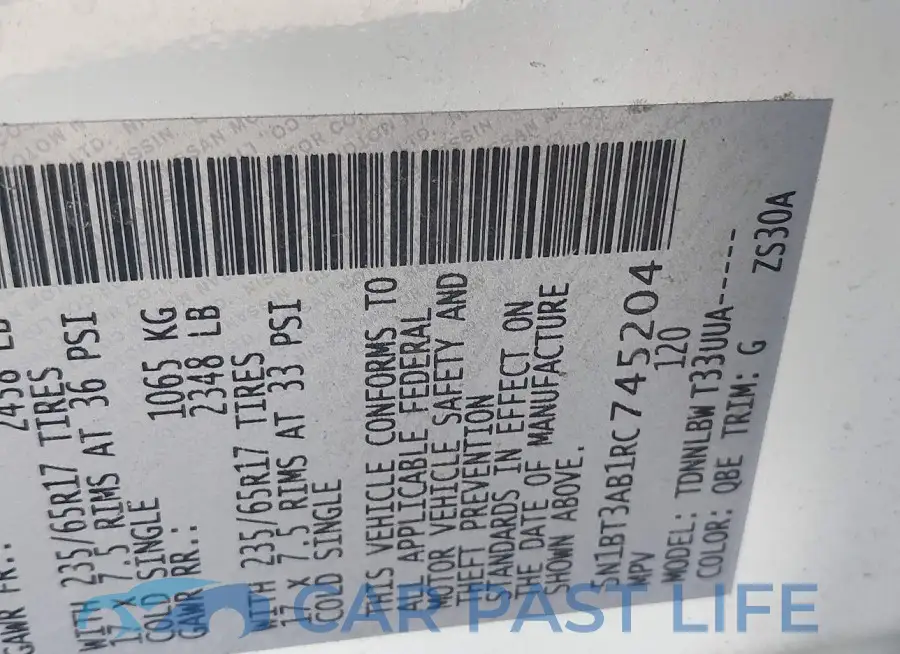 5N1BT3AB1RC745204# 9