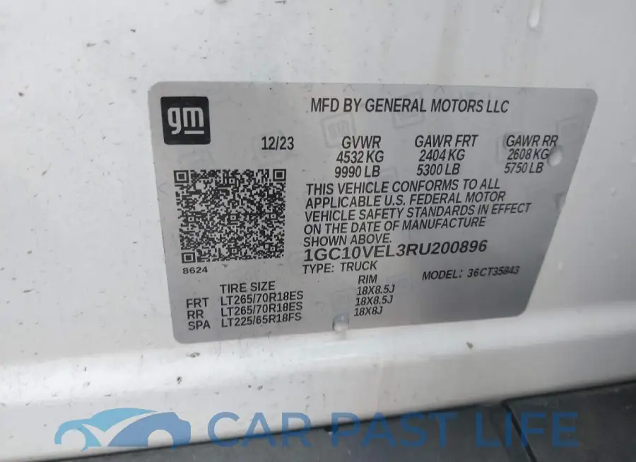 1GC10VEL3RU200896# 9