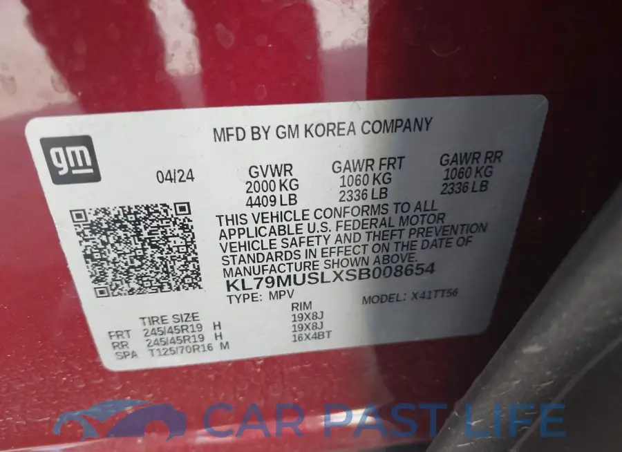 KL79MUSLXSB008654# 9
