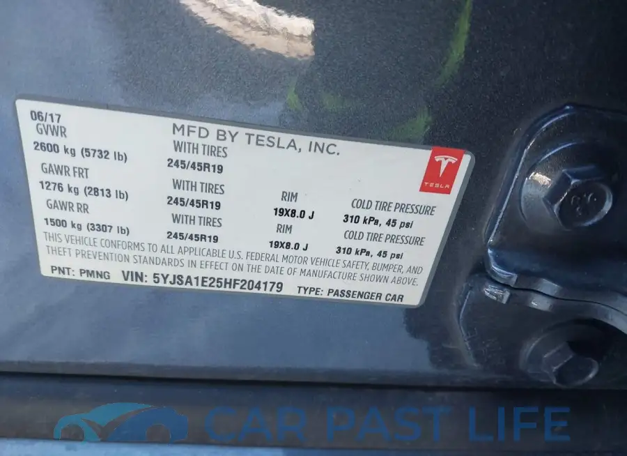 5YJSA1E25HF204179# 9
