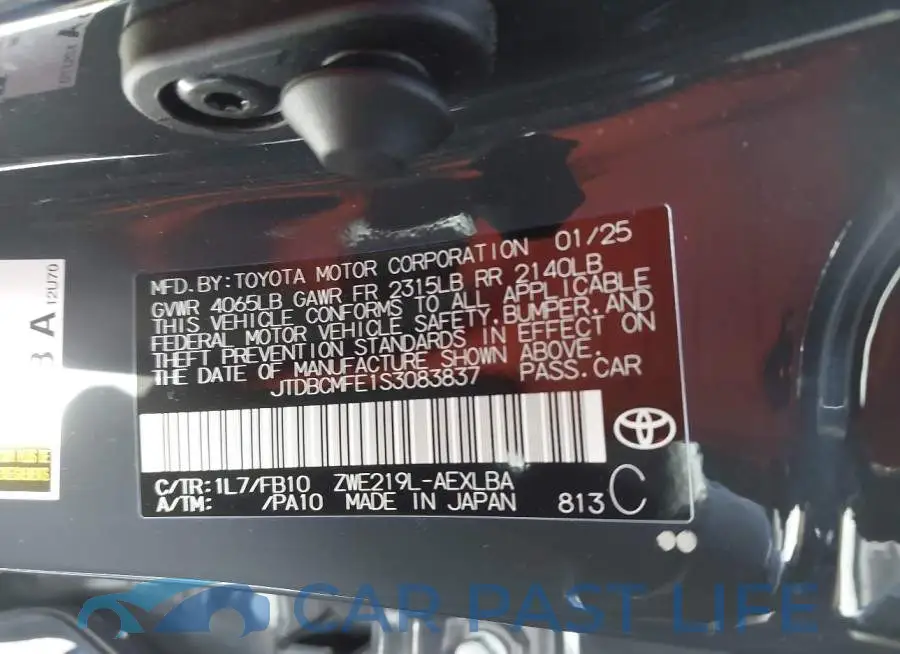 JTDBCMFE1S3083837# 9