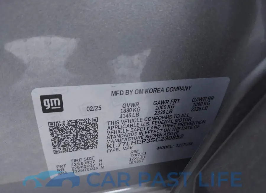 KL77LHEP3SC230852# 9