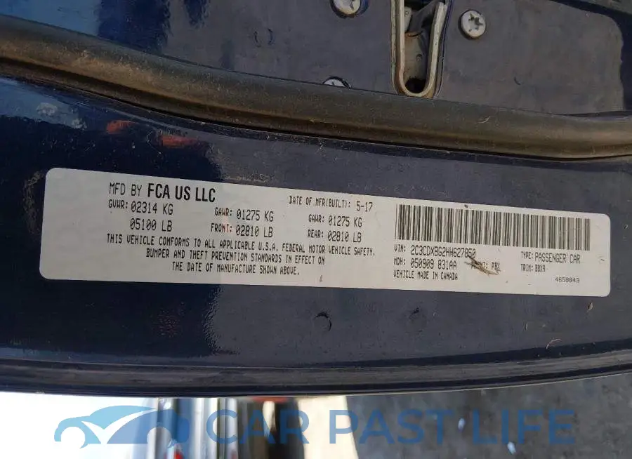 2C3CDXBG2HH627850# 9