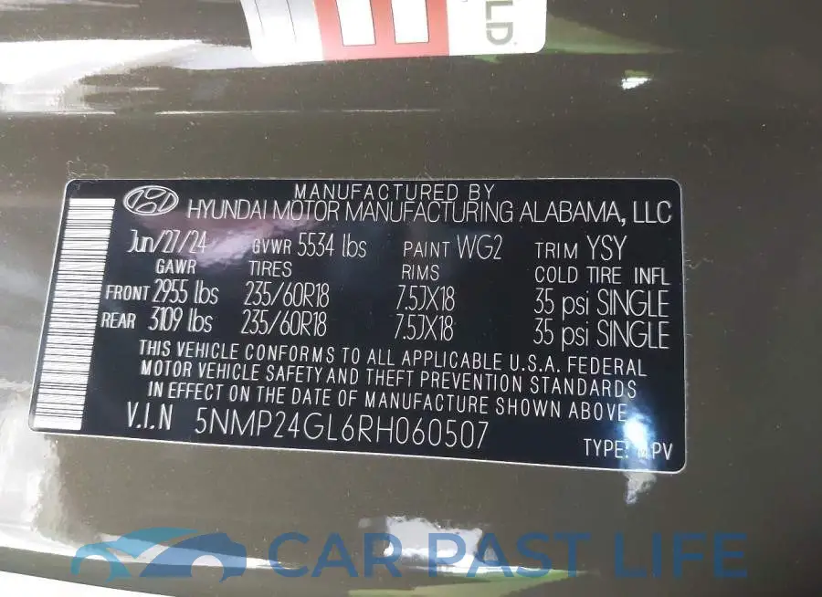 5NMP24GL6RH060507# 9