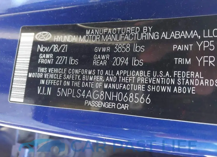 5NPLS4AG8NH068566# 9