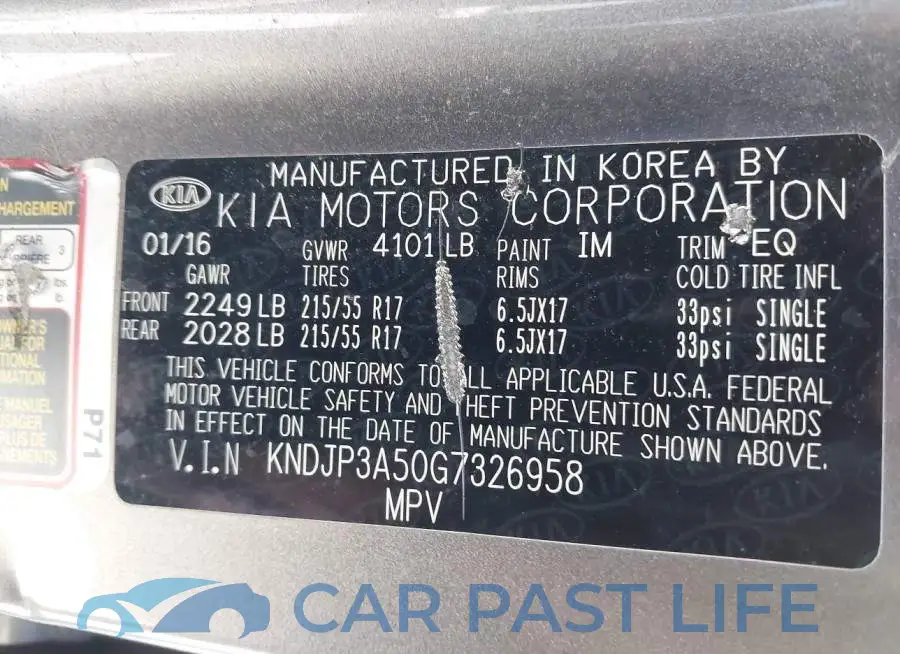 KNDJP3A50G7326958# 9