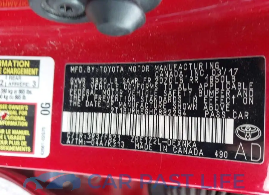 2T1BURHE8HC882294# 9