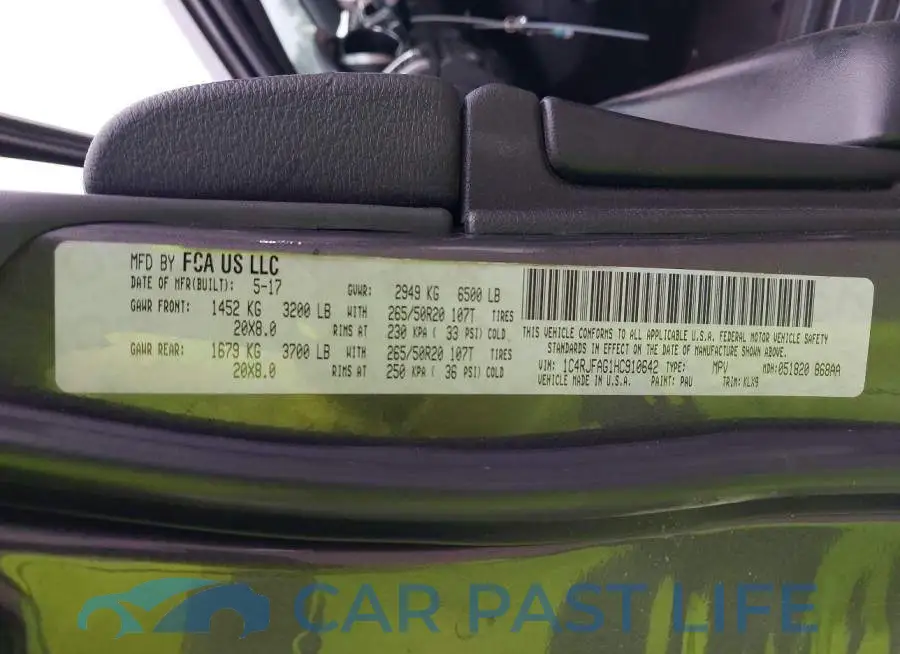 1C4RJFAG1HC910642# 9