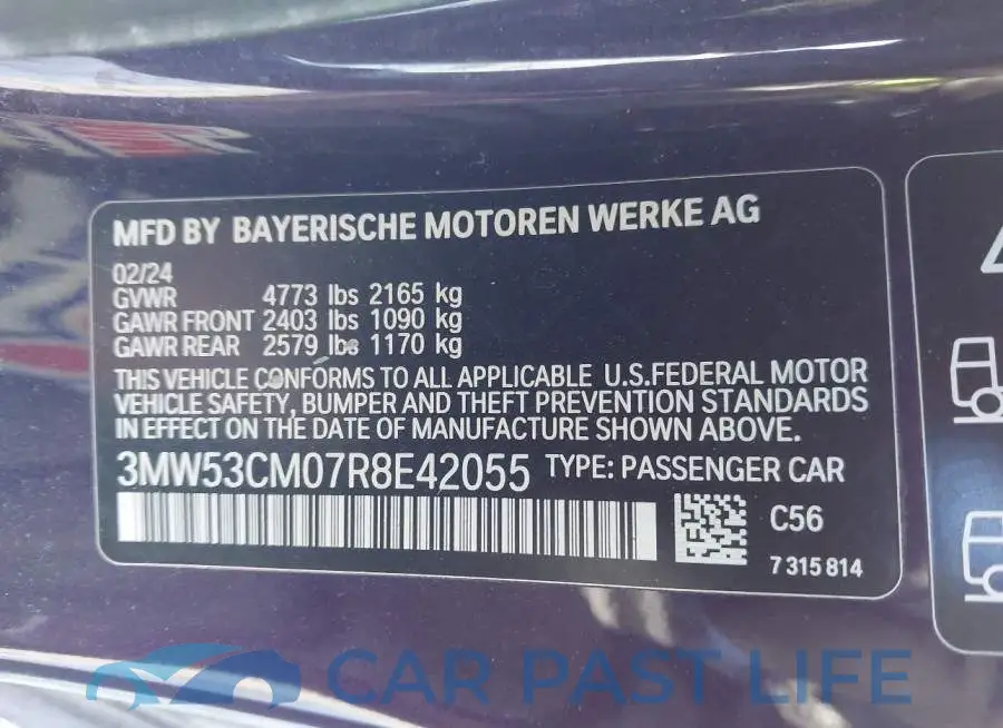 3MW53CM07R8E42055# 9