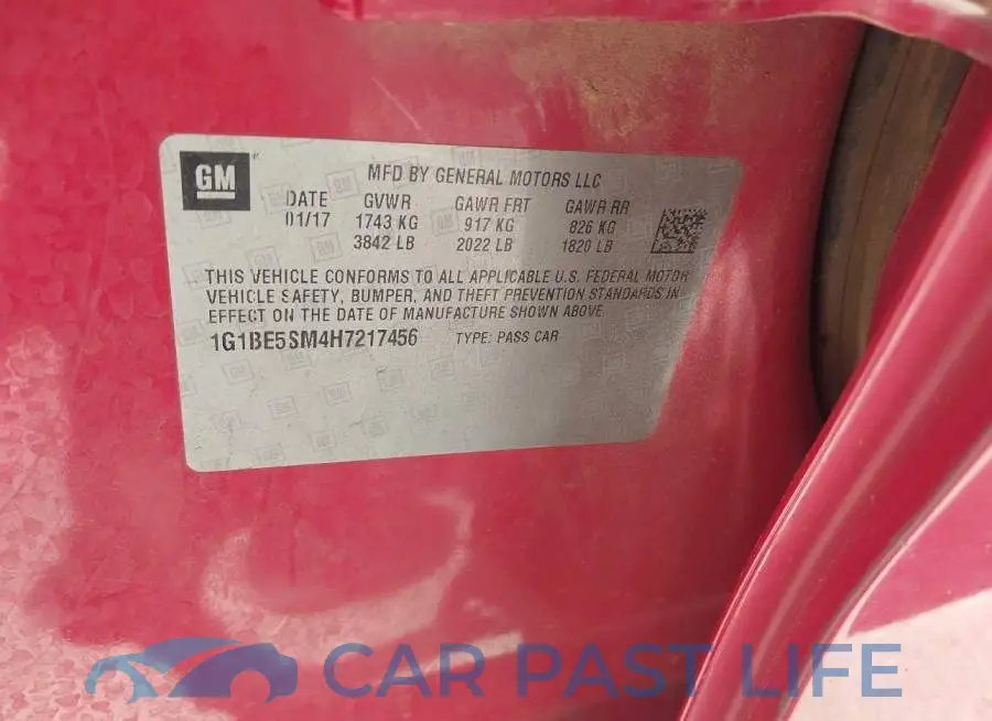 1G1BE5SM4H7217456# 9