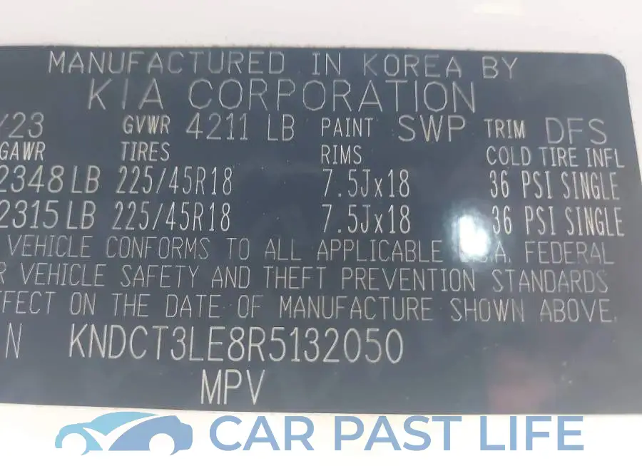 KNDCT3LE8R5132050# 9