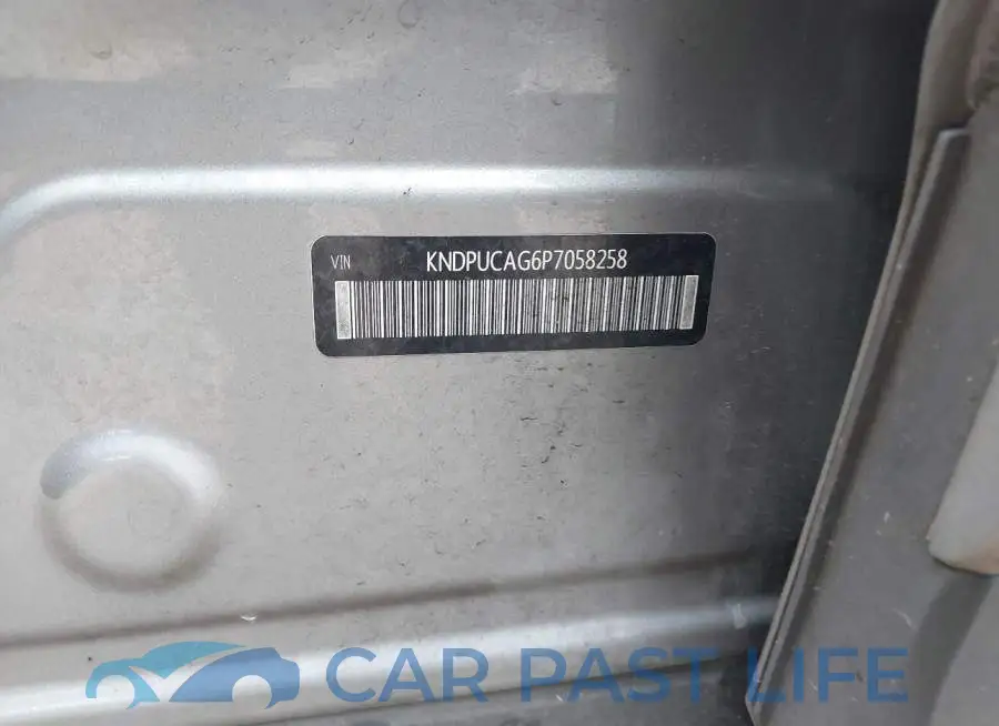 KNDPUCAG6P7058258# 9