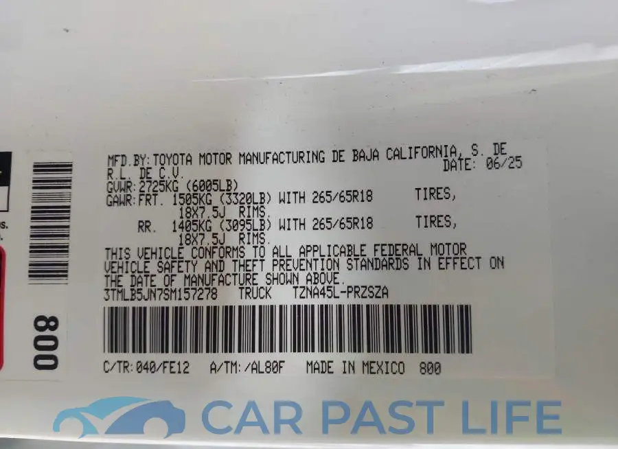 3TMLB5JN7SM157278# 9