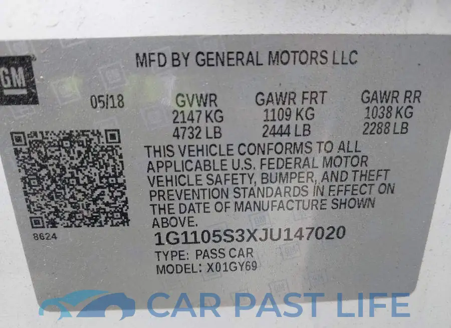 1G1105S3XJU147020# 9