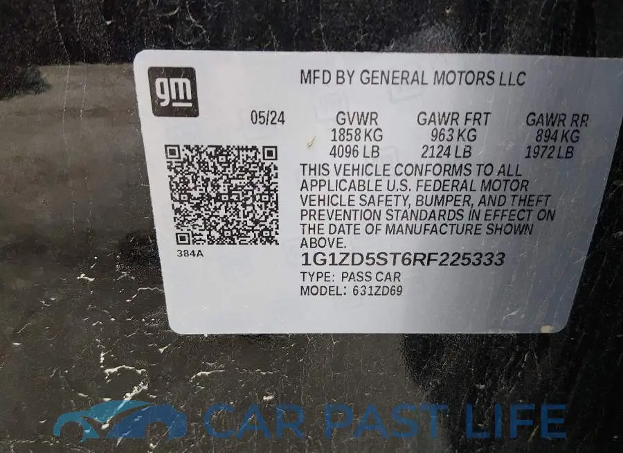 1G1ZD5ST6RF225333# 9
