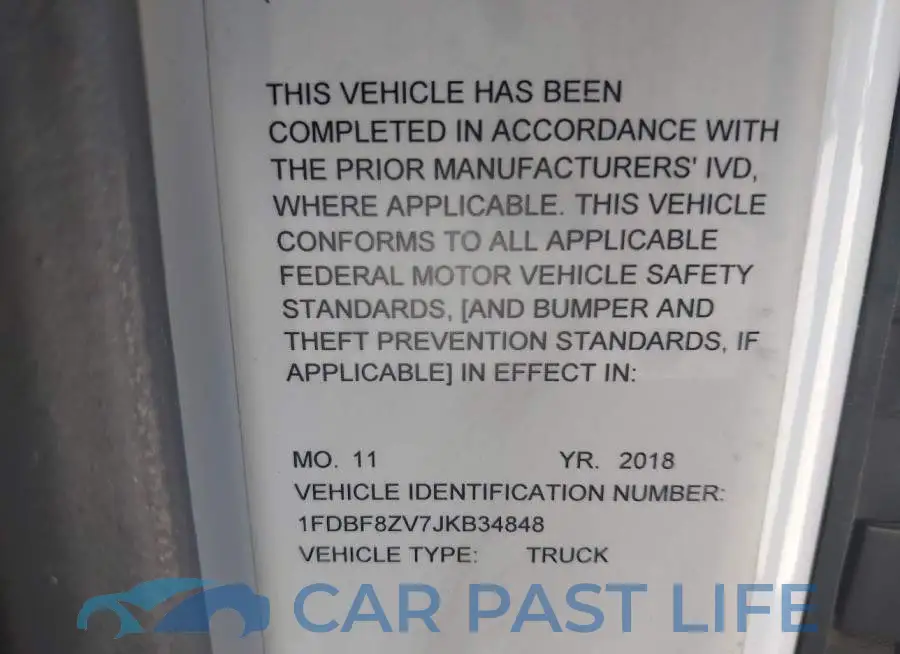 1FDBF8ZV7JKB34848# 9