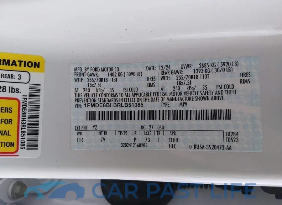 1FMDE8BH3RLB51085# 9