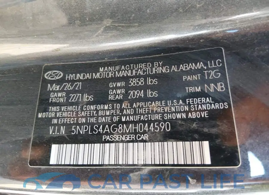 5NPLS4AG8MH044590# 9