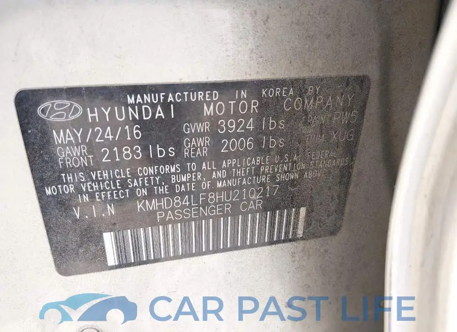 KMHD84LF8HU210217# 9