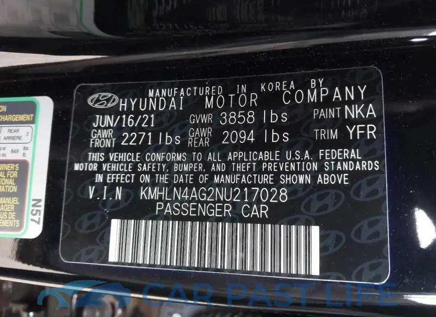 KMHLN4AG2NU217028# 9