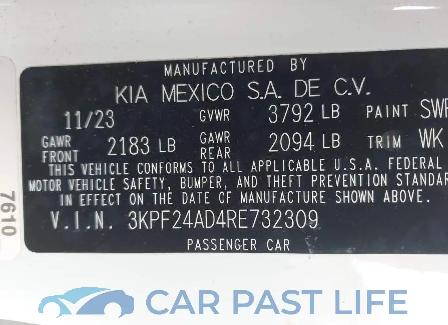 3KPF24AD4RE732309# 9