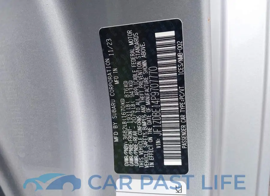 JF1ZDBE14P9707770# 9