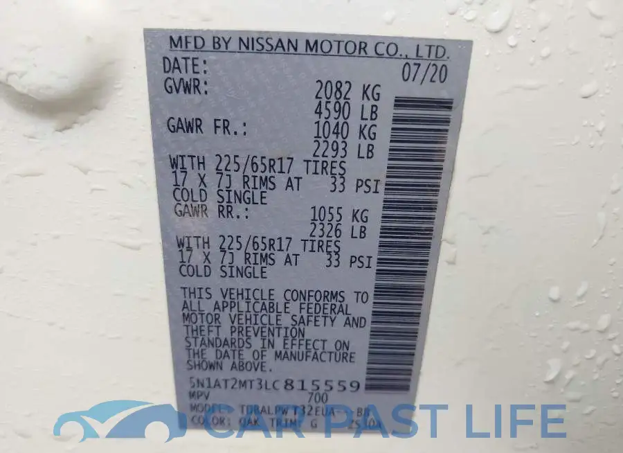 5N1AT2MT3LC815559# 9