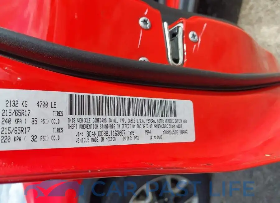 3C4NJDDB8JT163067# 9