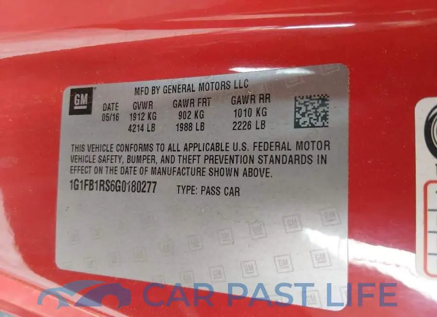 1G1FB1RS6G0180277# 9