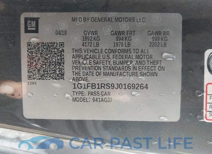 1G1FB1RS9J0169264# 9