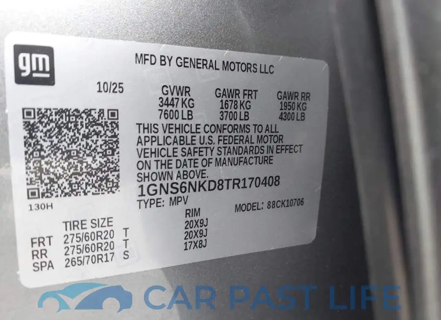 1GNS6NKD8TR170408# 9