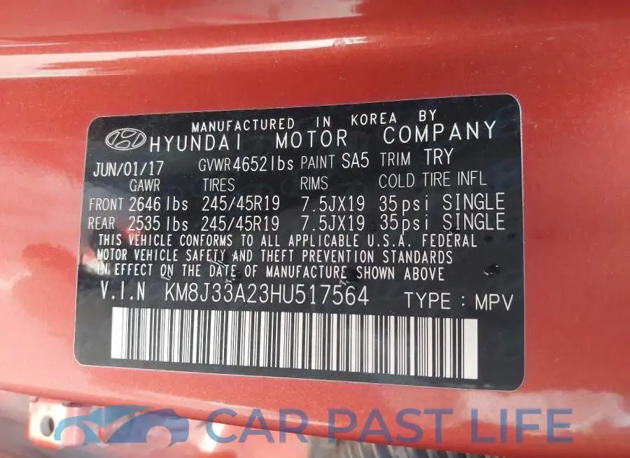 KM8J33A23HU517564# 9