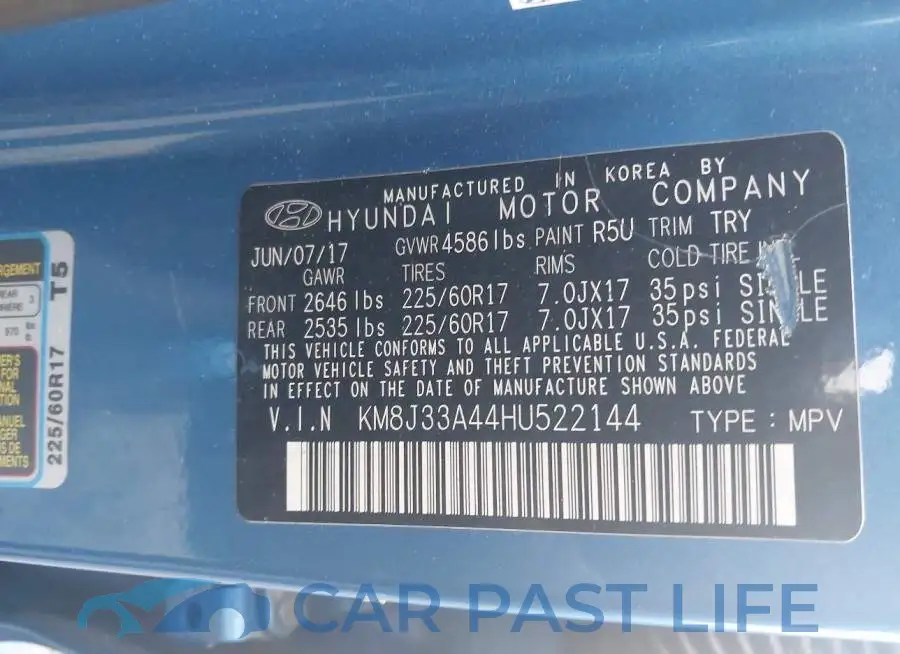 KM8J33A44HU522144# 9
