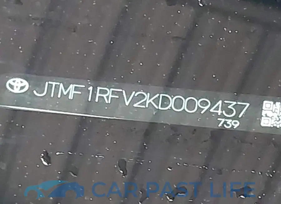 JTMF1RFV2KD009437# 9