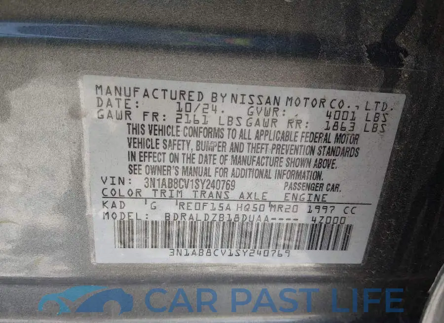 3N1AB8CV1SY240769# 9
