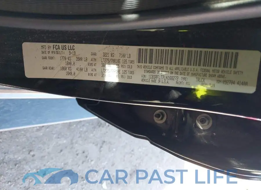1C6SRFLT7LN168272# 9