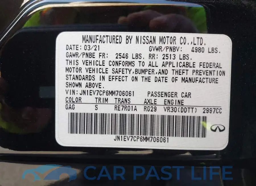 JN1EV7CP6MM706061# 9