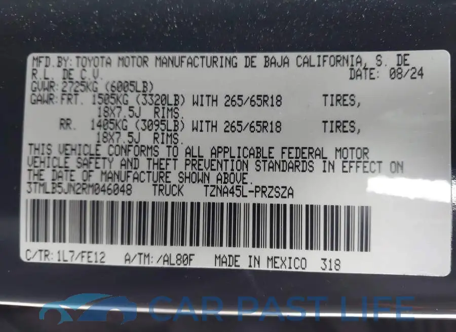 3TMLB5JN2RM046048# 9
