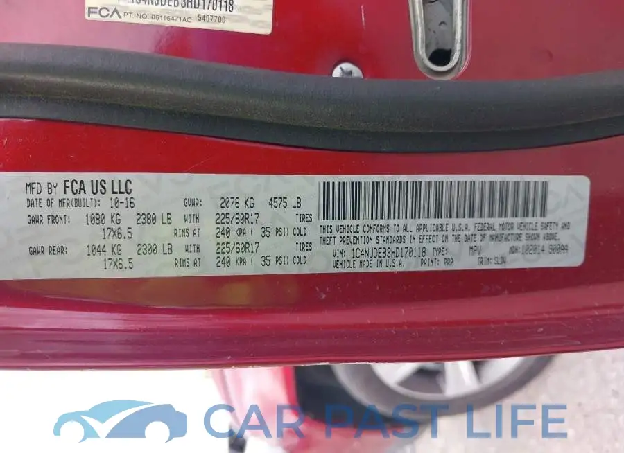 1C4NJDEB3HD170118# 9