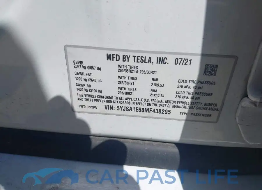 5YJSA1E68MF438295# 9