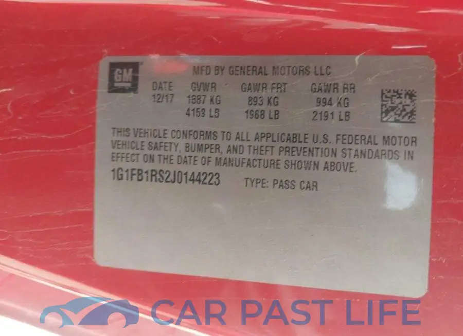 1G1FB1RS2J0144223# 9