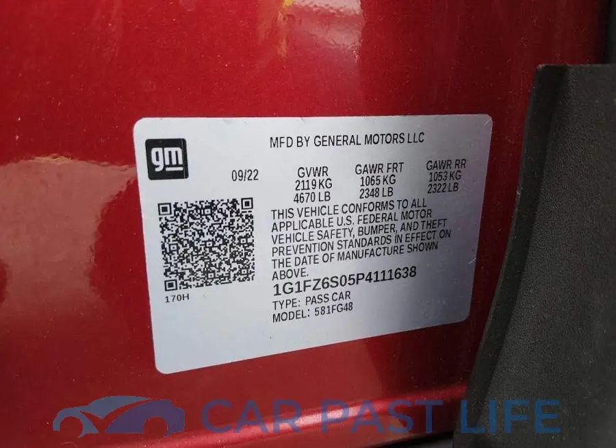 1G1FZ6S05P4111638# 9