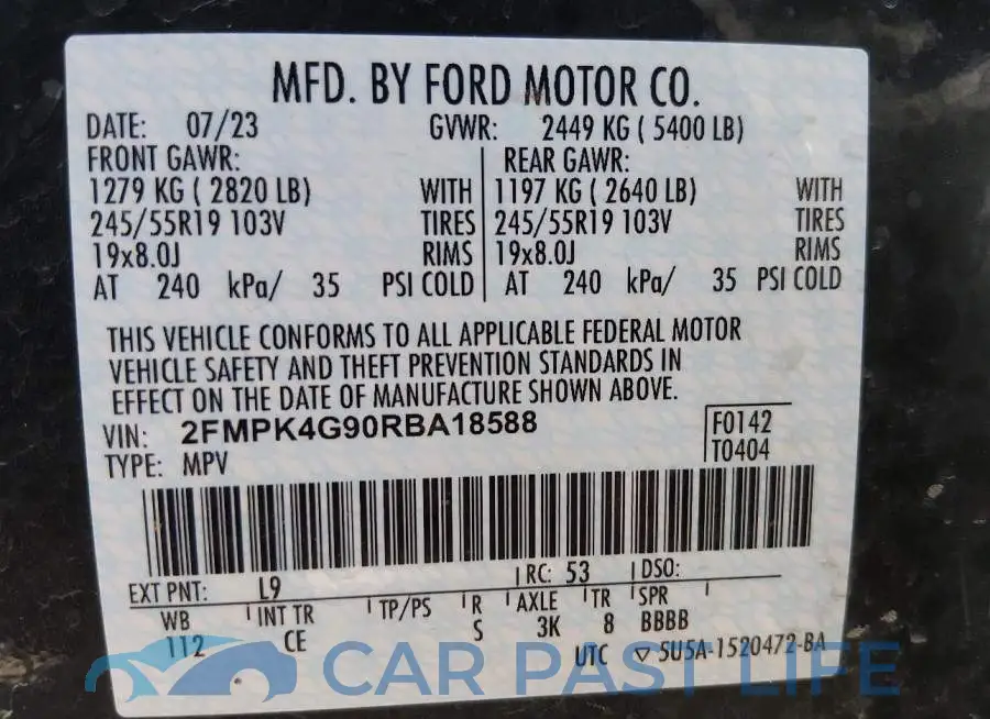 2FMPK4G90RBA18588# 9