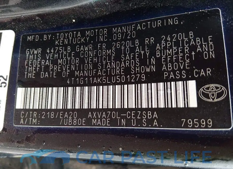 4T1G11AK5LU501279# 9