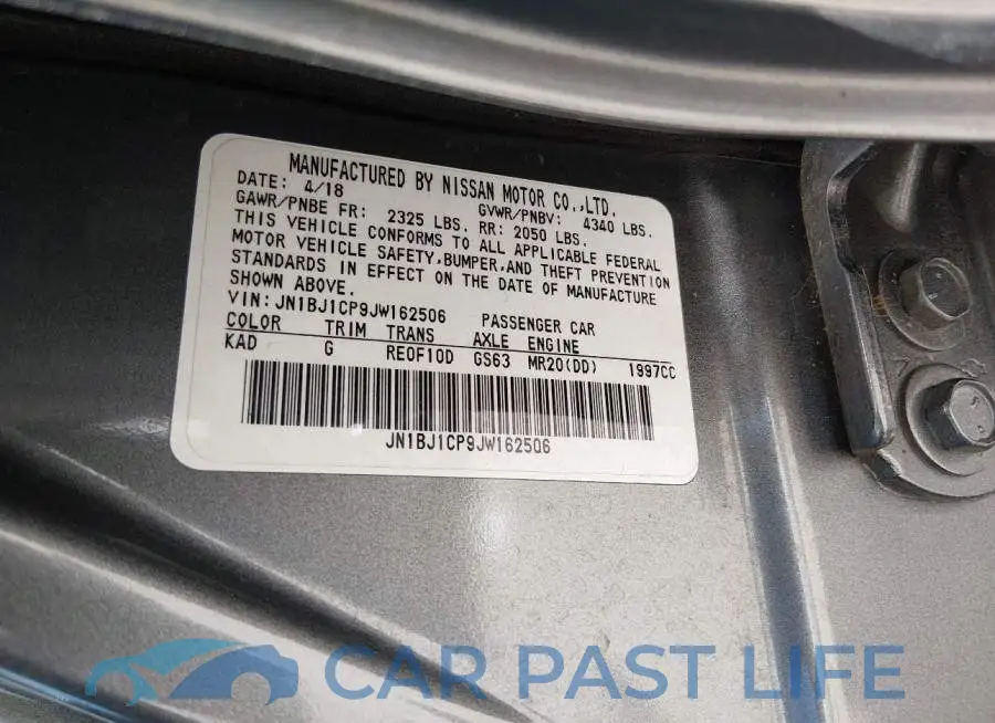 JN1BJ1CP9JW162506# 9