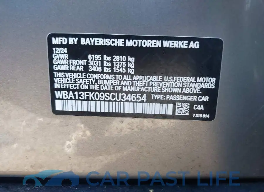 WBA13FK09SCU34654# 9